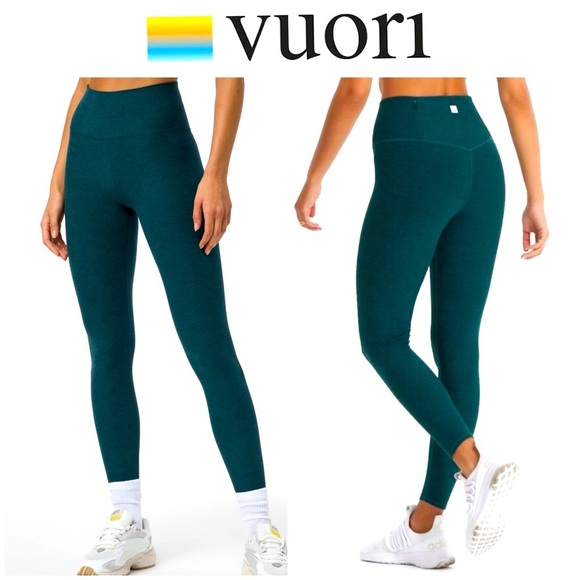 Vuori Clean Elevation Legging, teal green, size S - Picture 1 of 11
